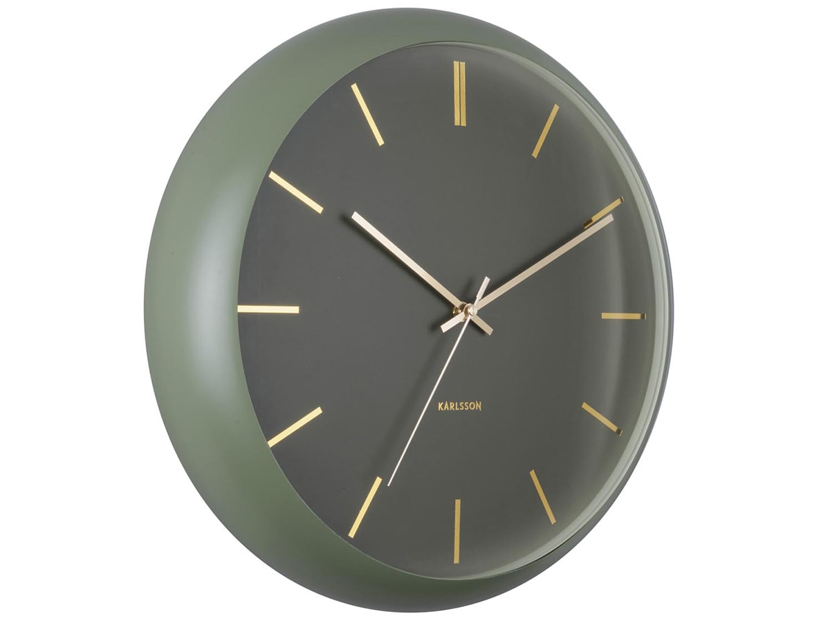 KARLSSON Orologio da parete verde matt Loft - ⌀ 40 cm - Santincasa