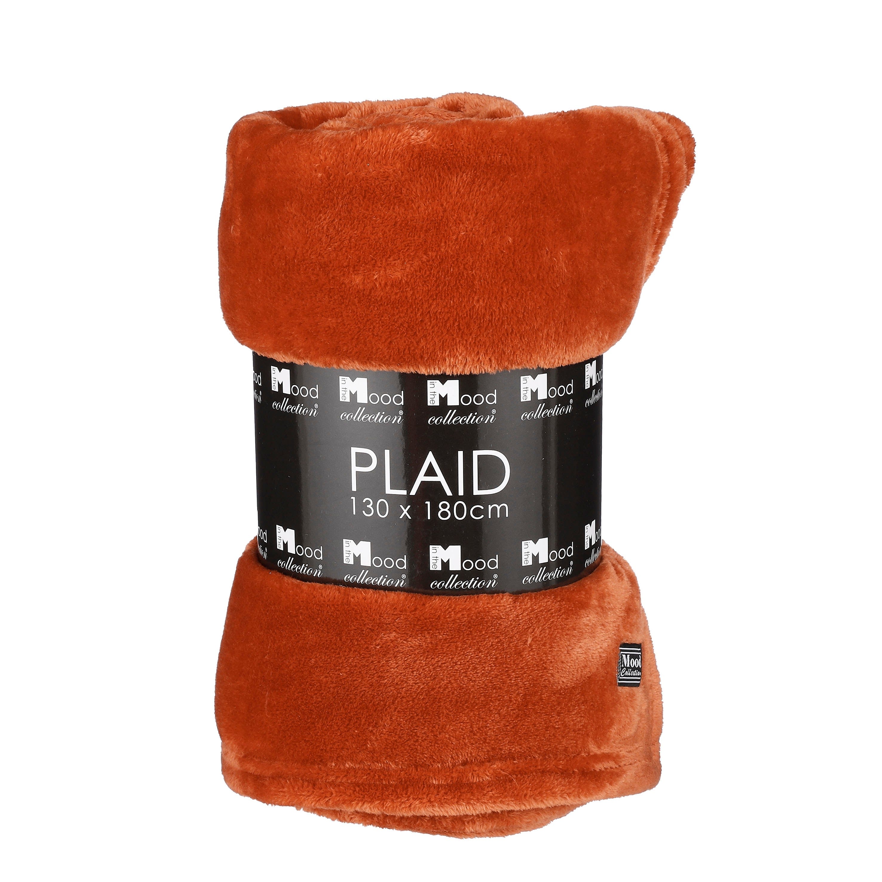 Plaid in pelliccia terracotta 180x130 Famke