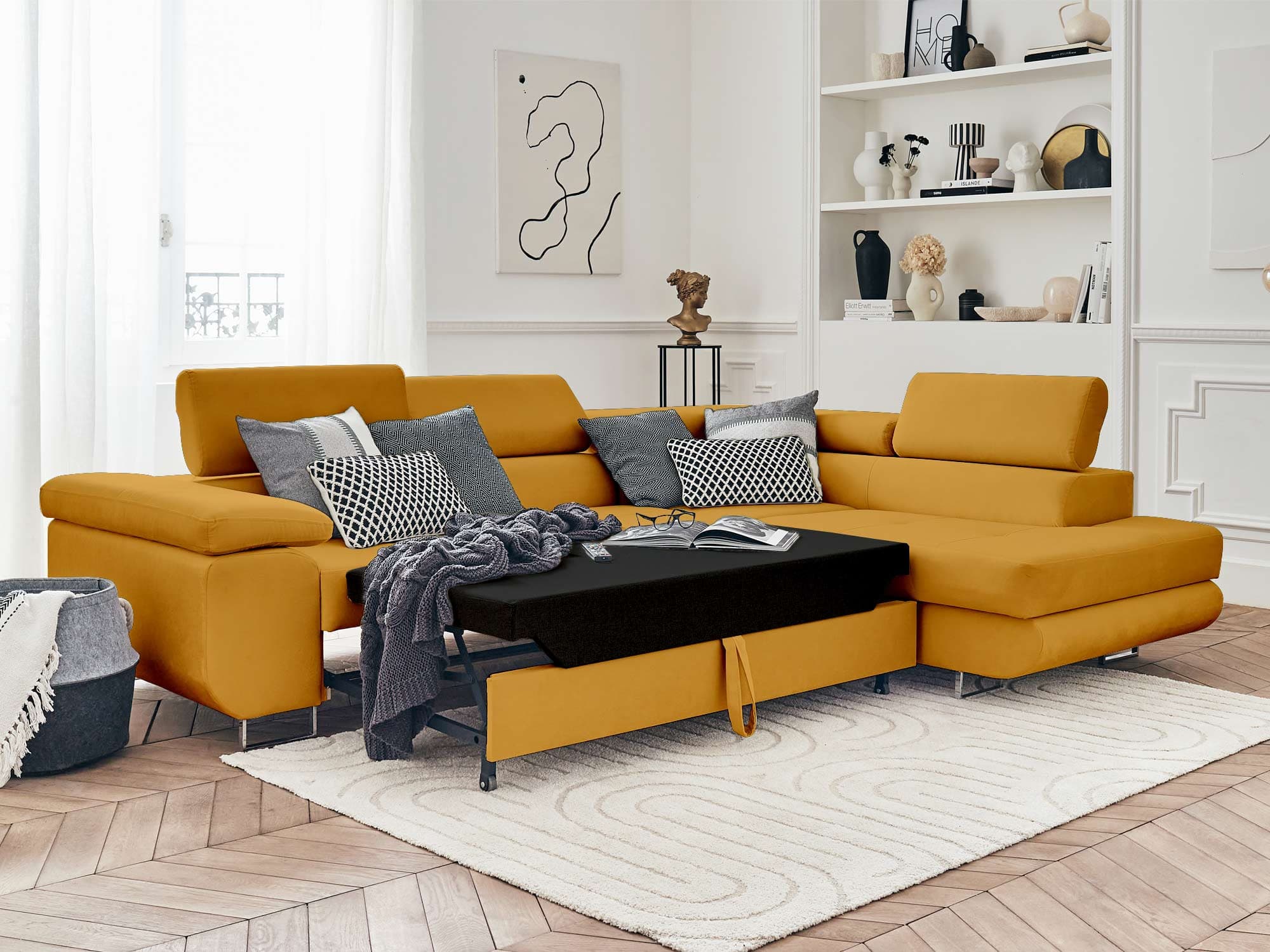 Le canapé d'angle convertible Pablo de Maison du monde