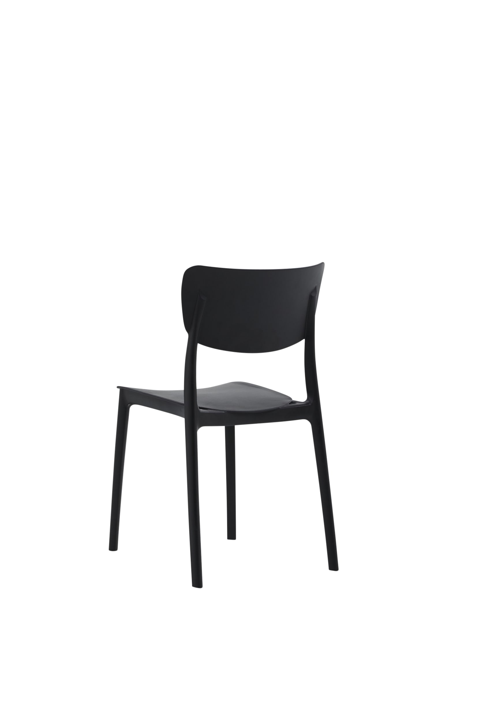 Set di 2 sedie impilabili colore nero PALERMO
