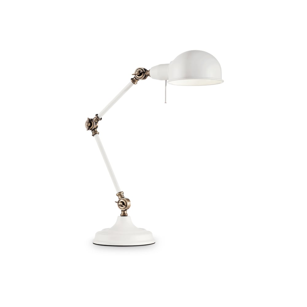Lampada da tavolo effetto fiamma bianca 22 cm - Storm Mini