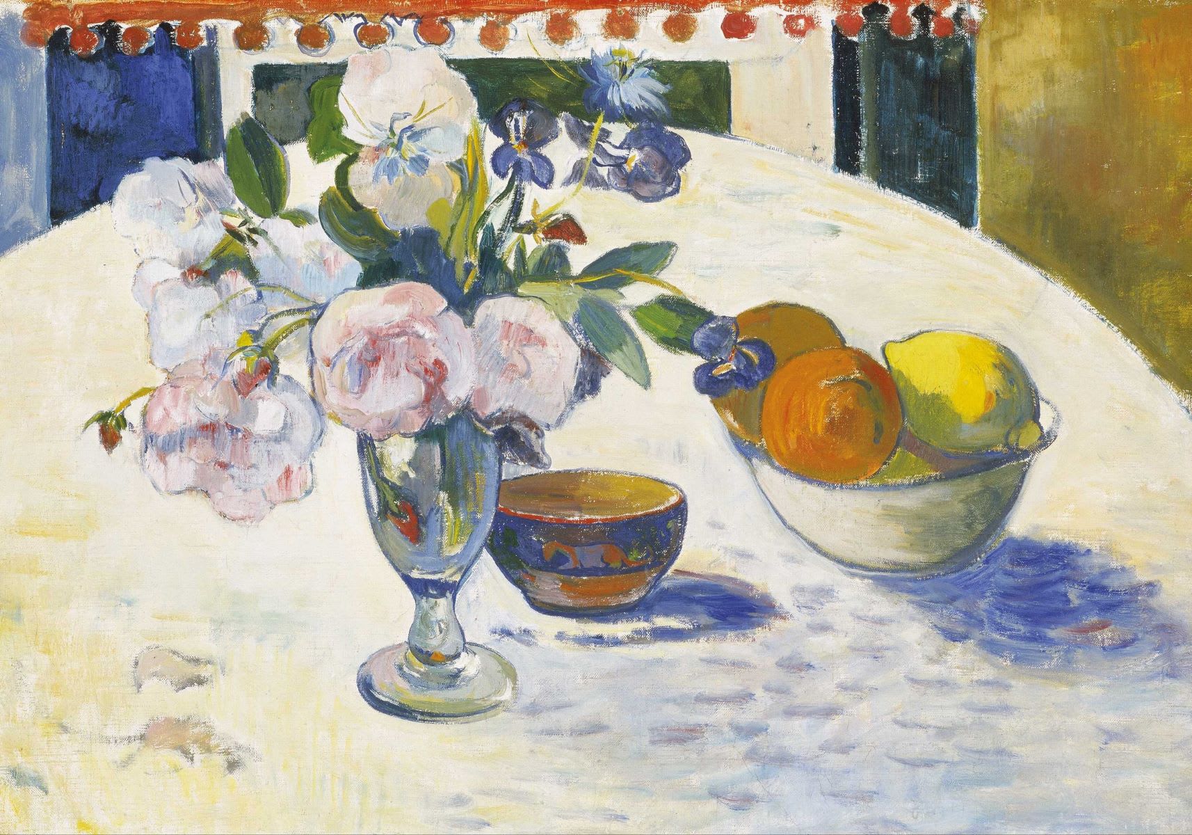Puzzle Fleurs et bol de fruits de Gauguin