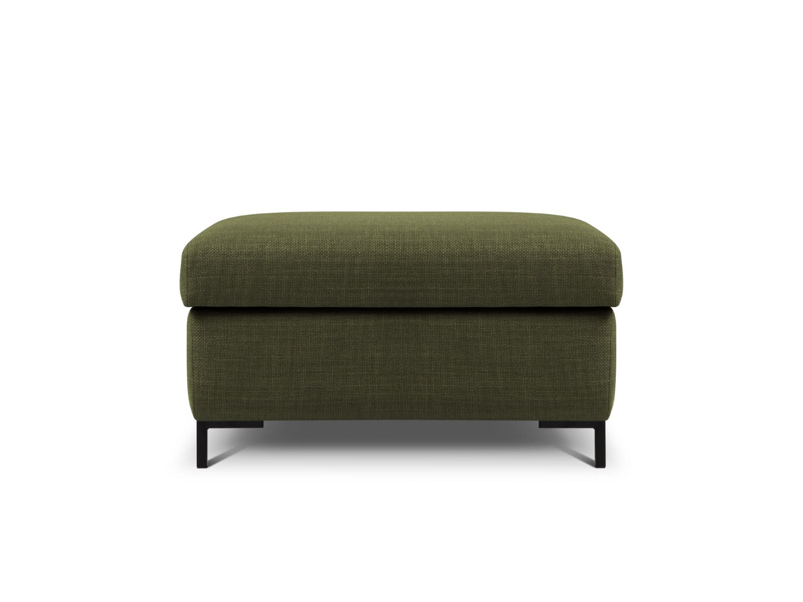 Pouf Contenitore in Velluto Verde Ø38x44cm+ø33x38cm, Poliestere – Cepi