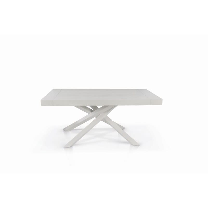 Tavolo in legno bianco consumato allungabile 180x100cm - 280x100cm  TRASTEVERE