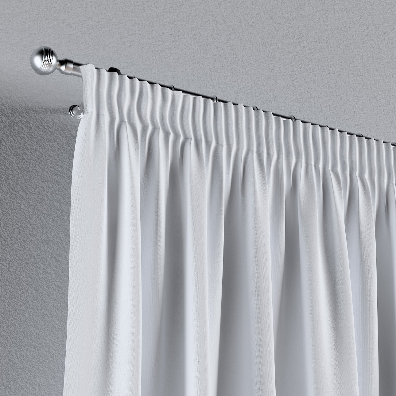 Vorhang mit Kräuselband, weiß, 60x100 cm CREMA | Maisons du Monde