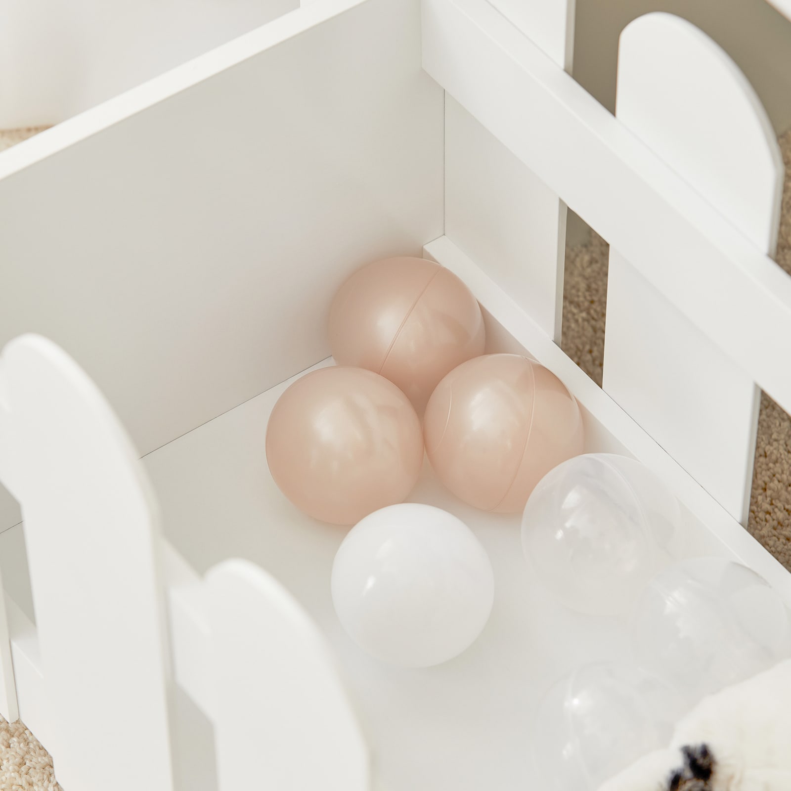 Librería infantil con 1 cajón móvil madera blanco