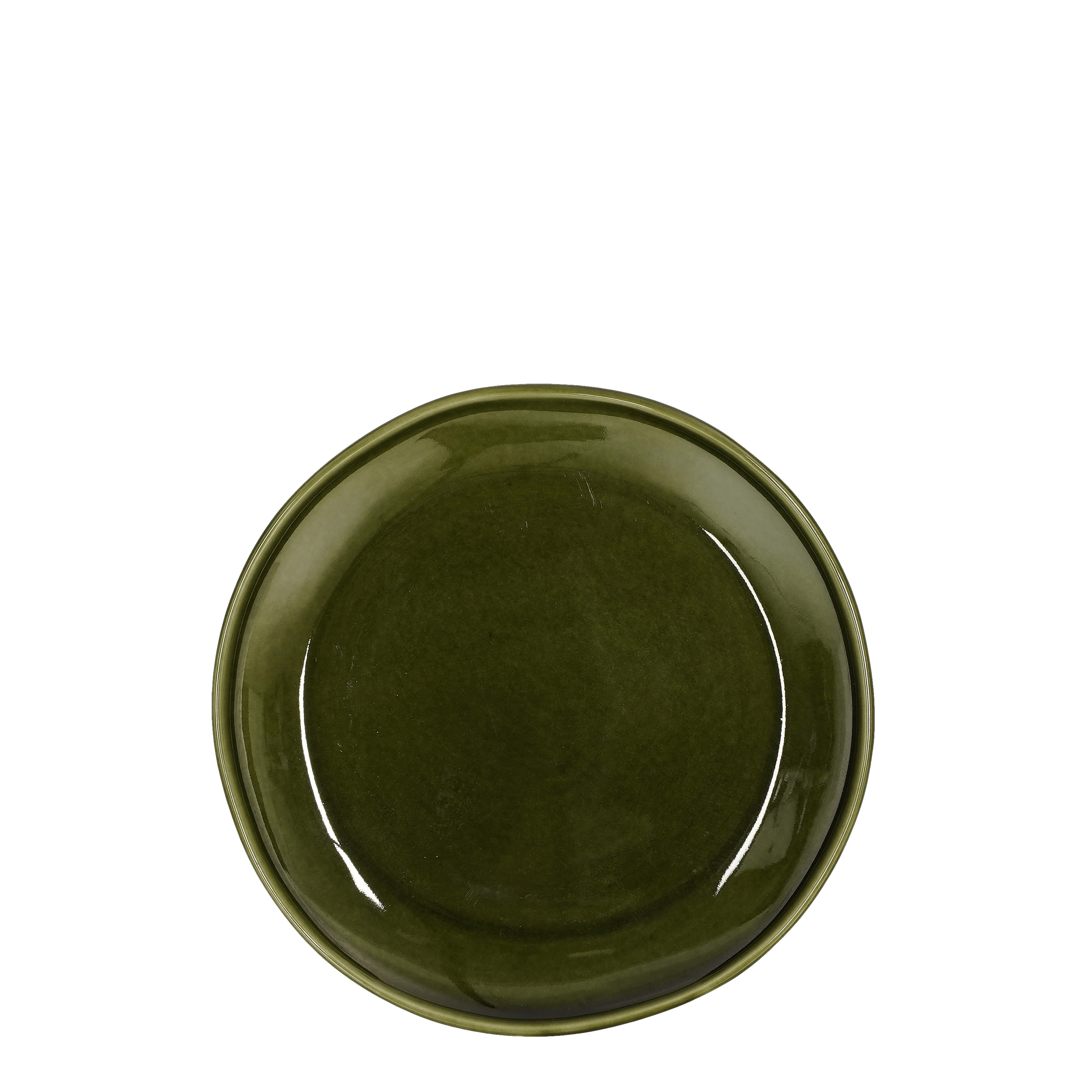 Piatto in ceramica verde D.20 Rhea