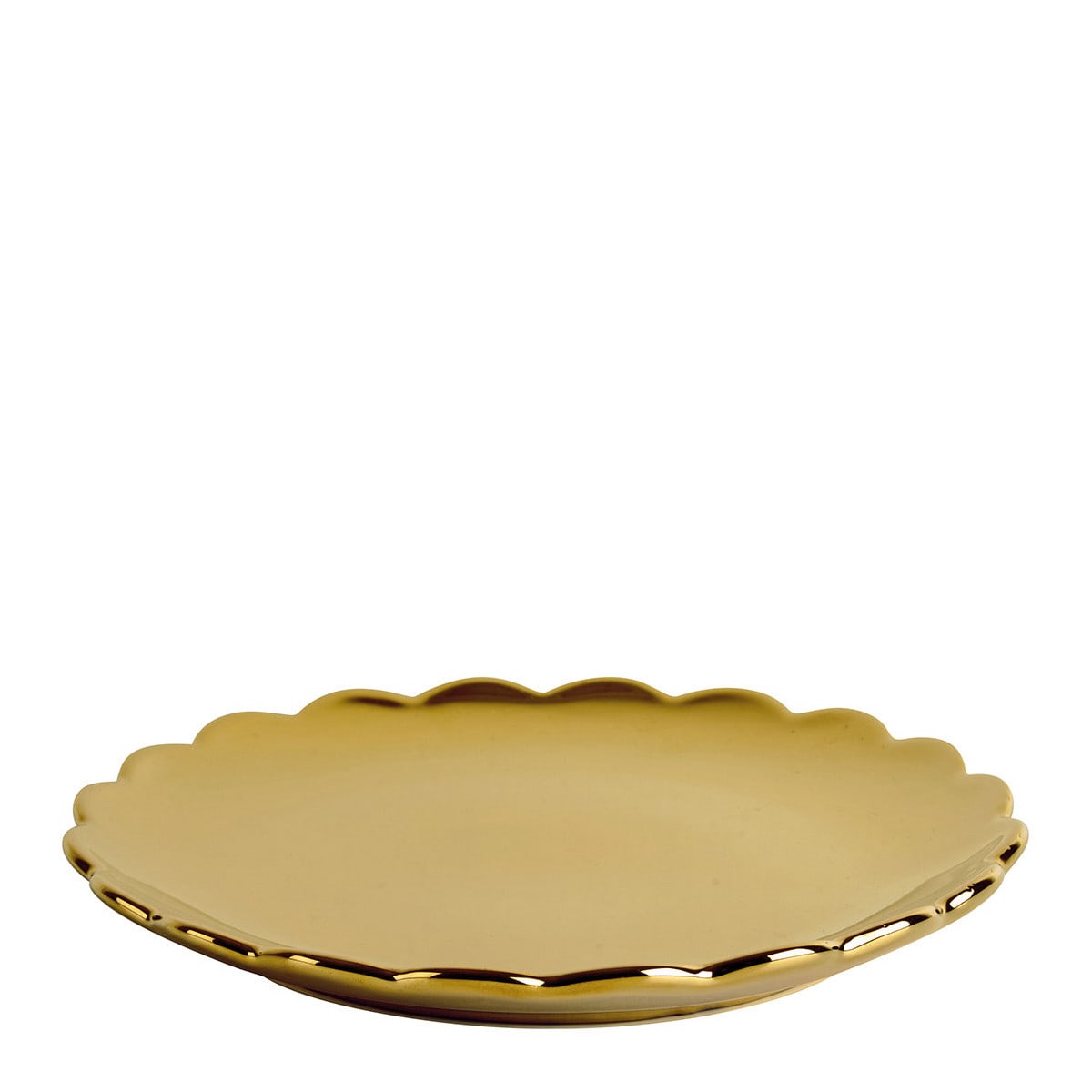 Assiette à dessert D 19 cm décor Jeanne pois doré - Assiettes - Décomania
