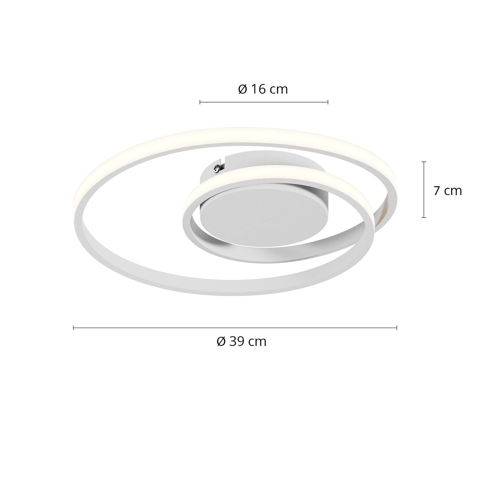 Mirabeau Plafoniera LED Alluminio H3265734-DO1