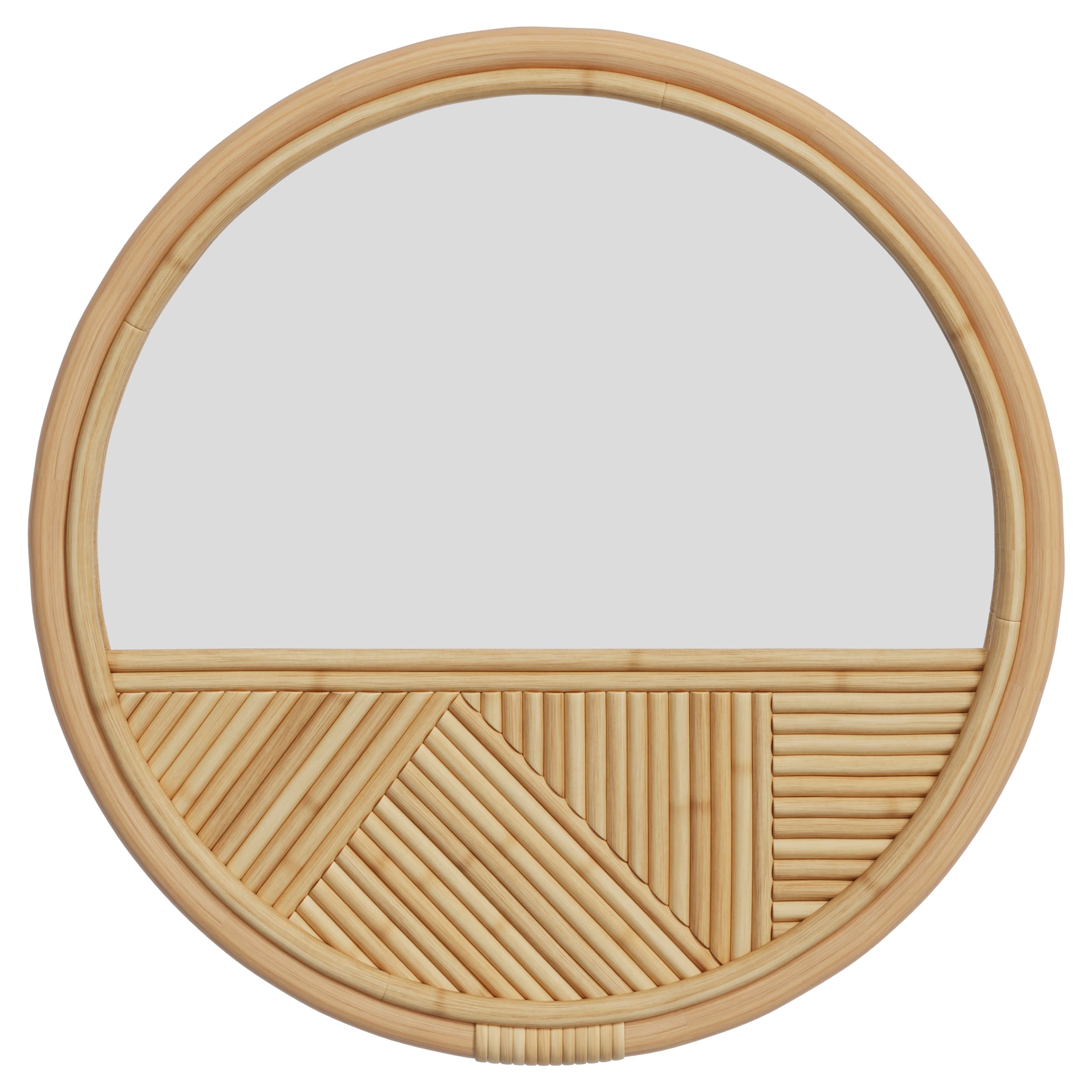 Specchio quadrato con cornice in legno 40x40 cm Lapta