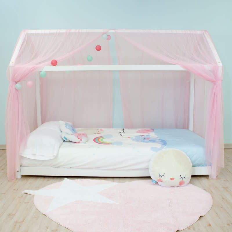 Culla 3 In 1 COSTWAY Fianco Letto - Dondolo, Co-Sleeping, Regolabile, Con Materasso, Per Neonati Fino 9kg - Foto 9