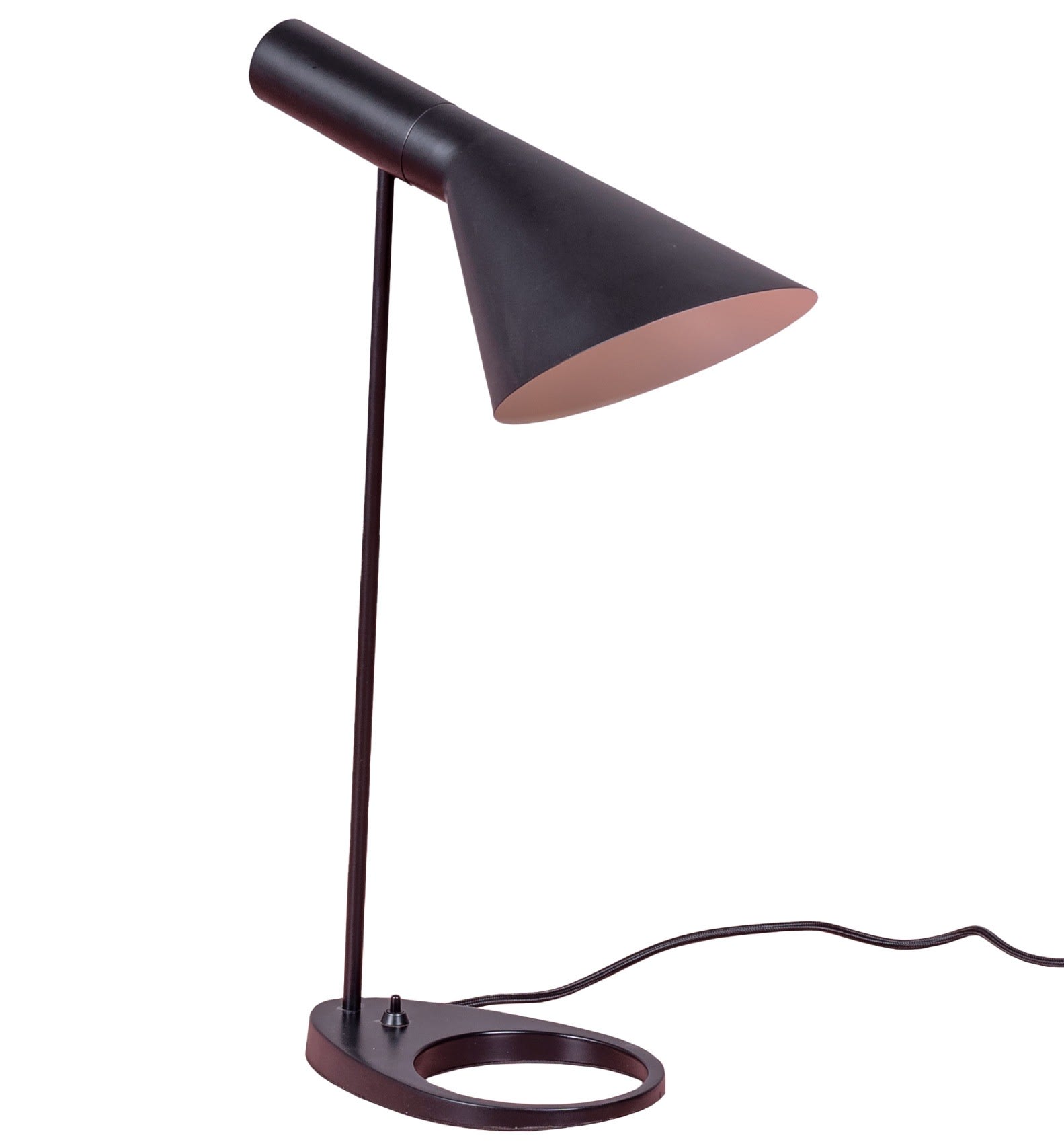 Lampada da tavolo di design in acciaio, nero JHON