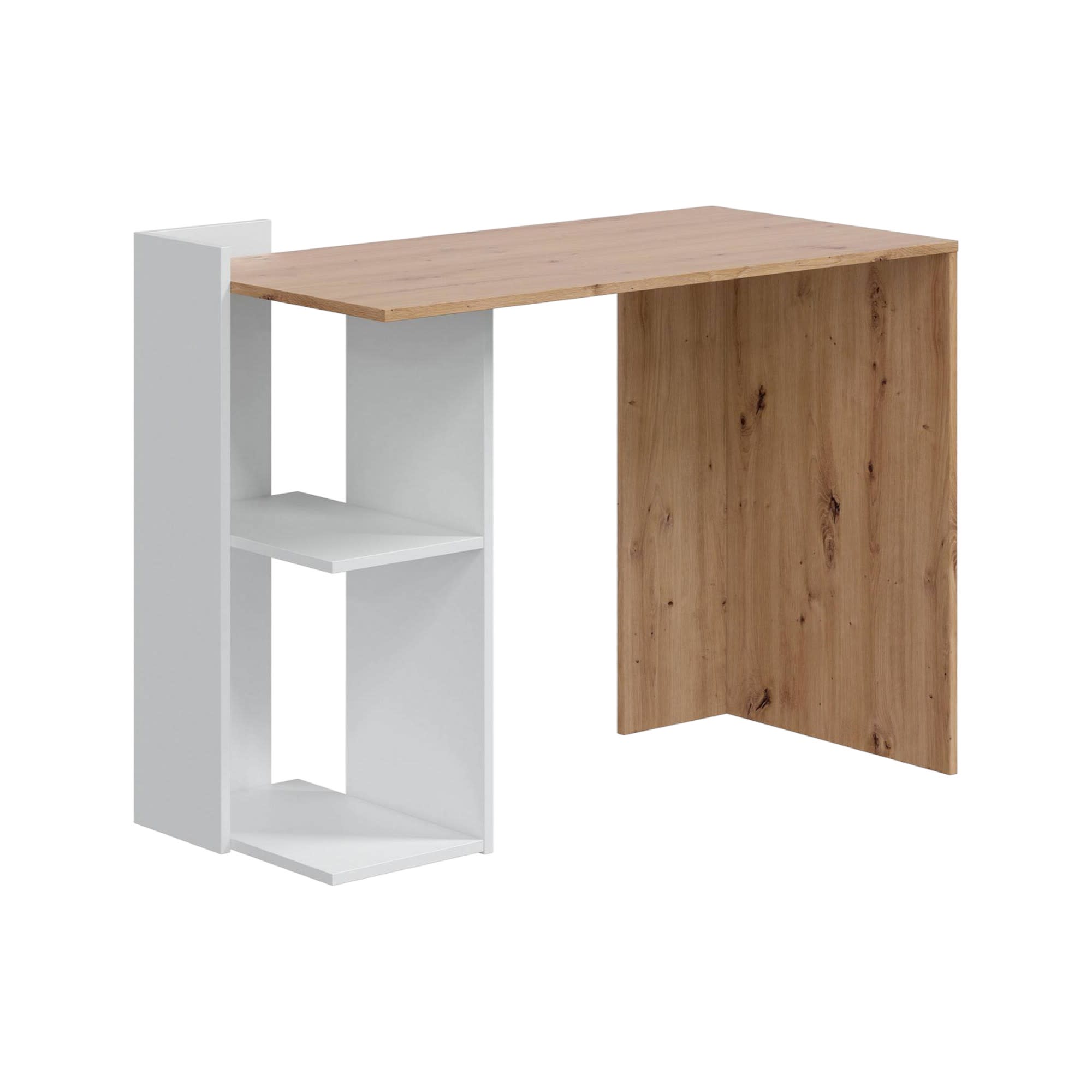 Scrivania Working di POP UP HOME - bianco legno naturale