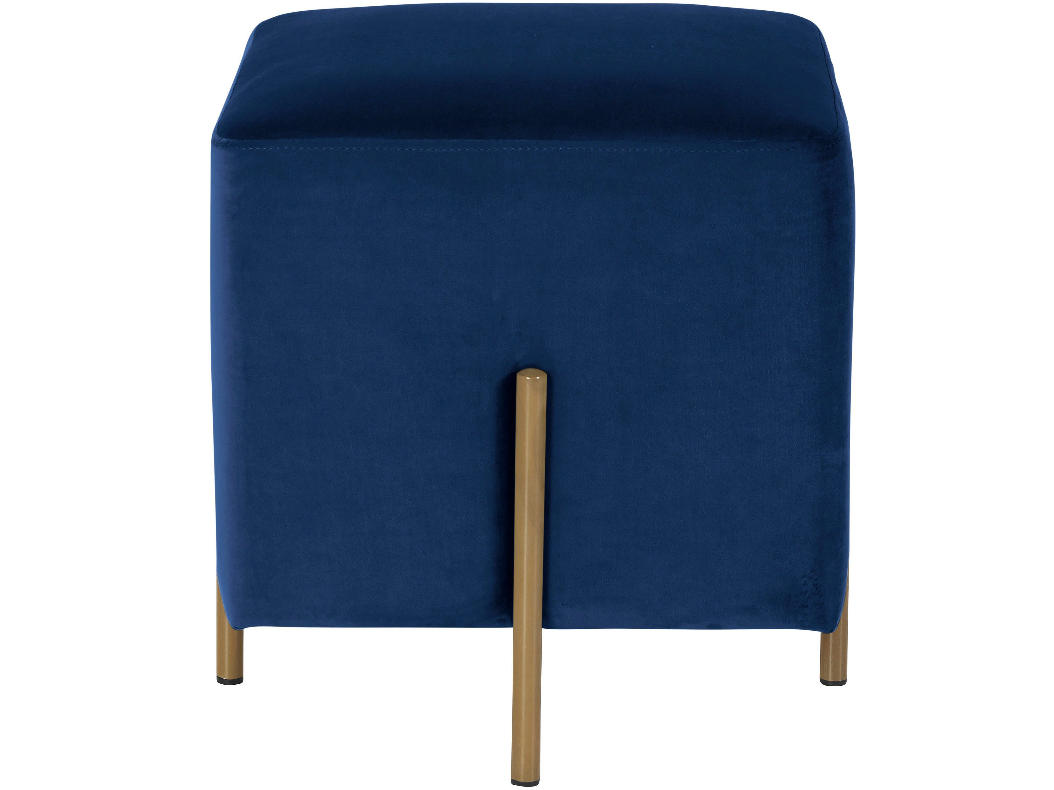 Taburete decorativo moderno para sala de estar, dormitorio, entrada, banco  otomano, taburete rectangular tapizado de terciopelo, color azul, 39 x 18 x