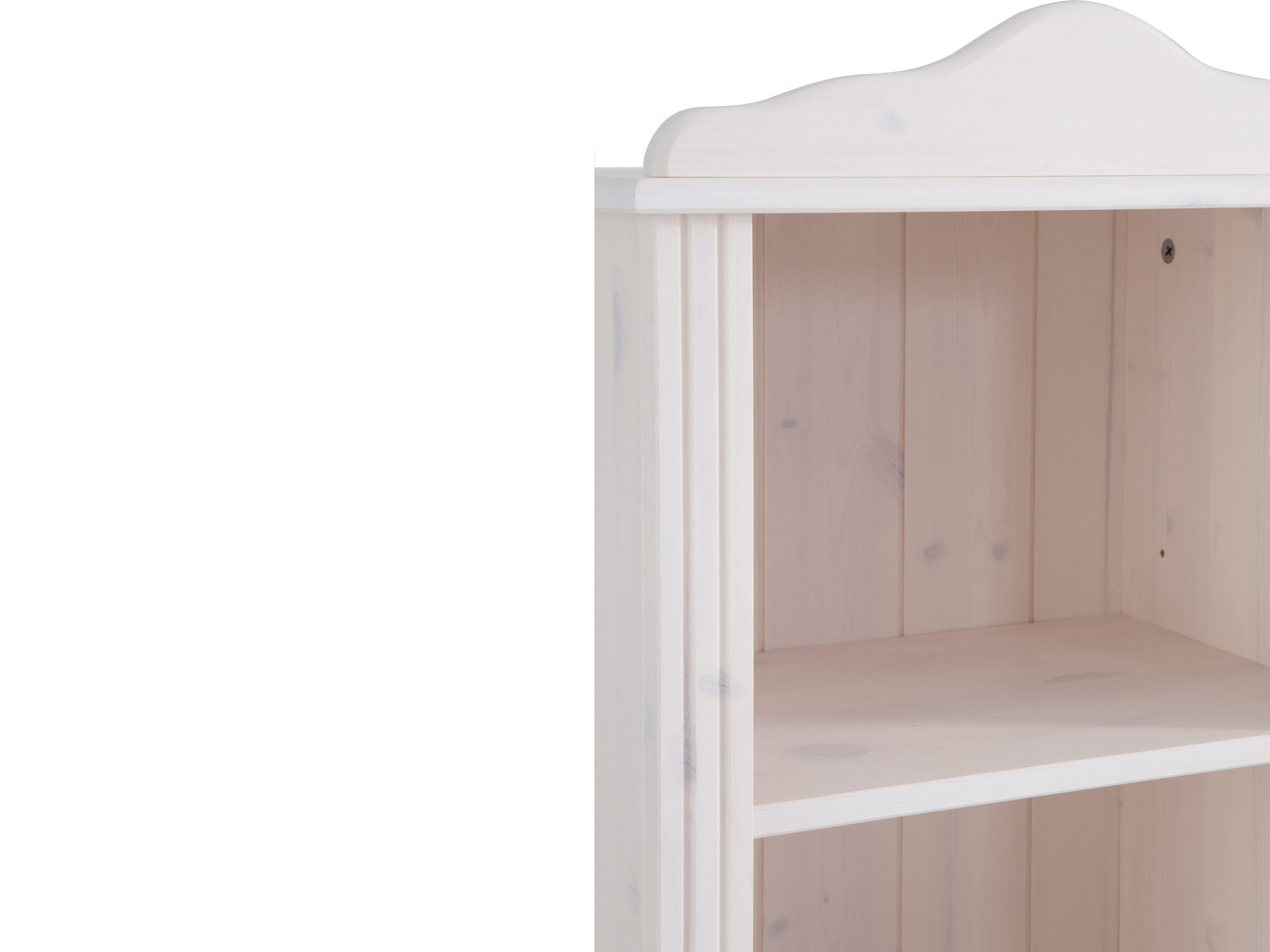 Bücherregal mit 1 Tür in Kiefer und | METTE Monde du Maisons 1 Einlegeboden weiß