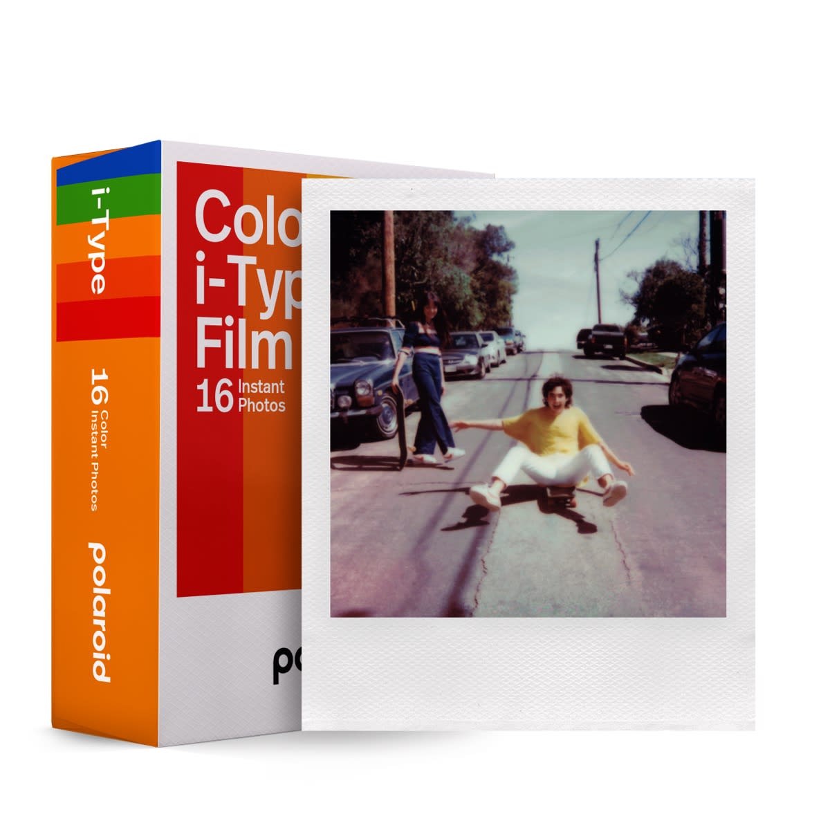 Papier photo Polaroid 600, bordure de couleur, type de couleur