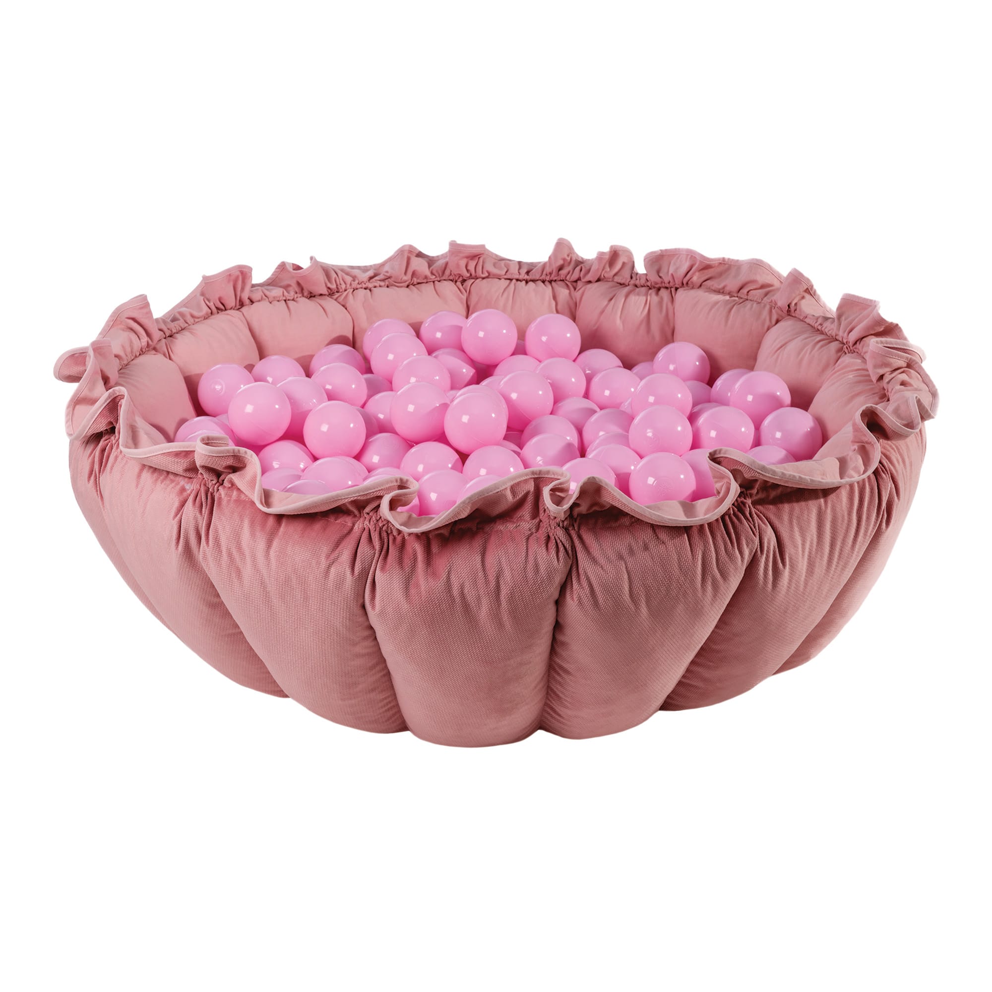 Tappetino da gioco con fiori e piscina a palline Rosa: rosa pastello