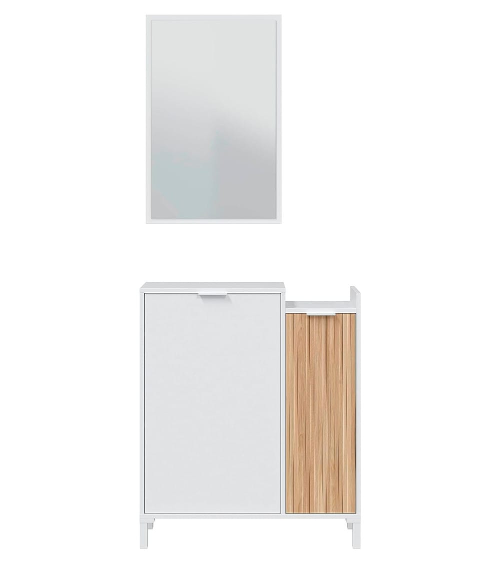 Recibidor con espejo rectangular con imanes DS433H121