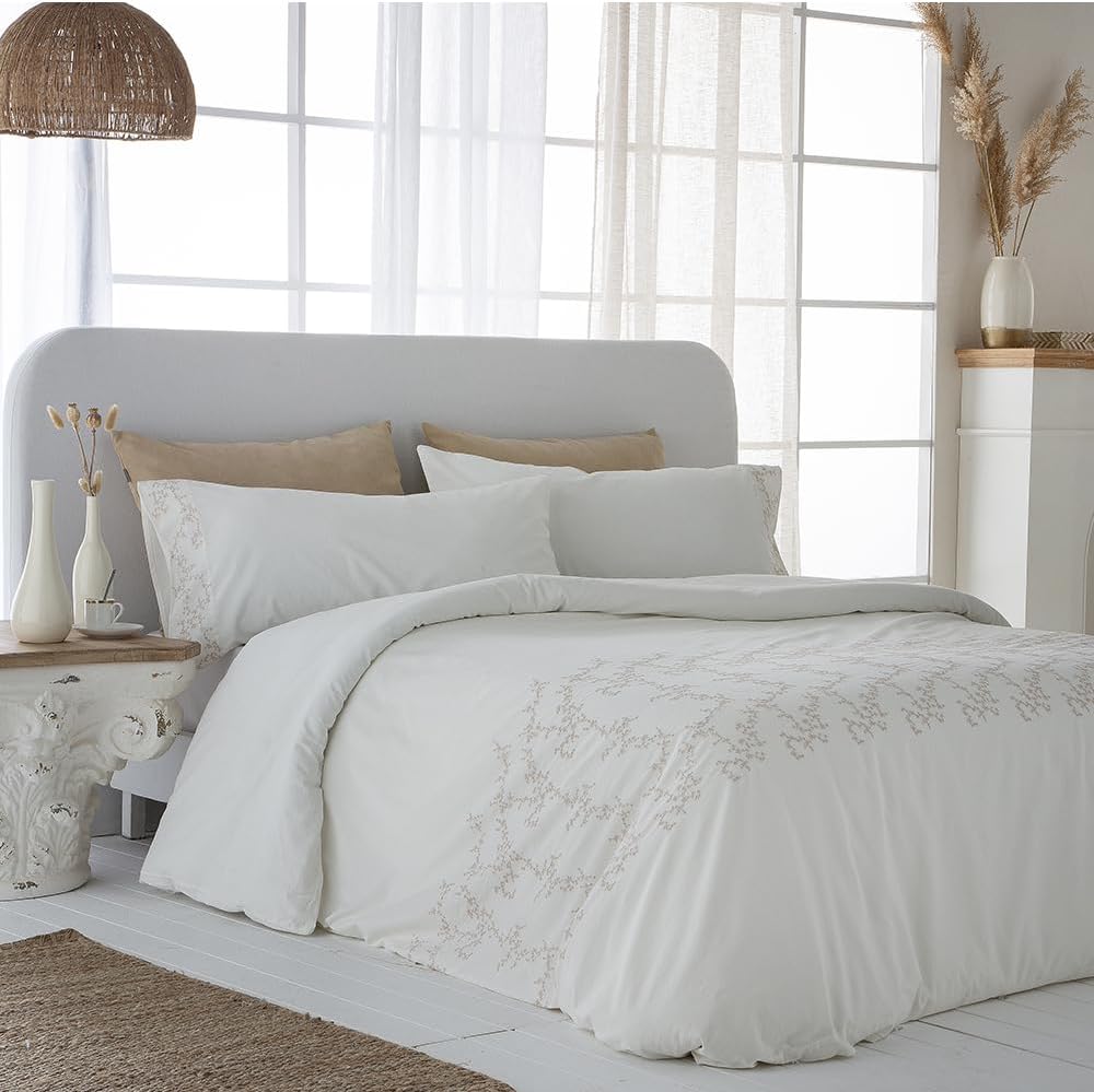 Ropa Funda Nordica Blanca Cama 105 Funda Nórdica Bordada Percal