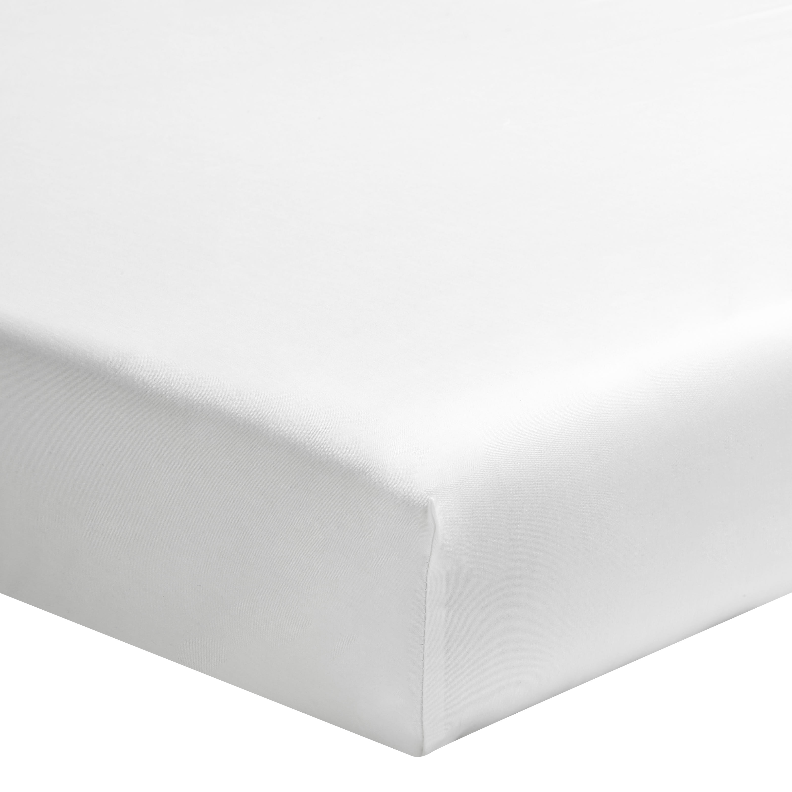 Protège-matelas en coton enduit blanc 200x200 QUIÉTUDE