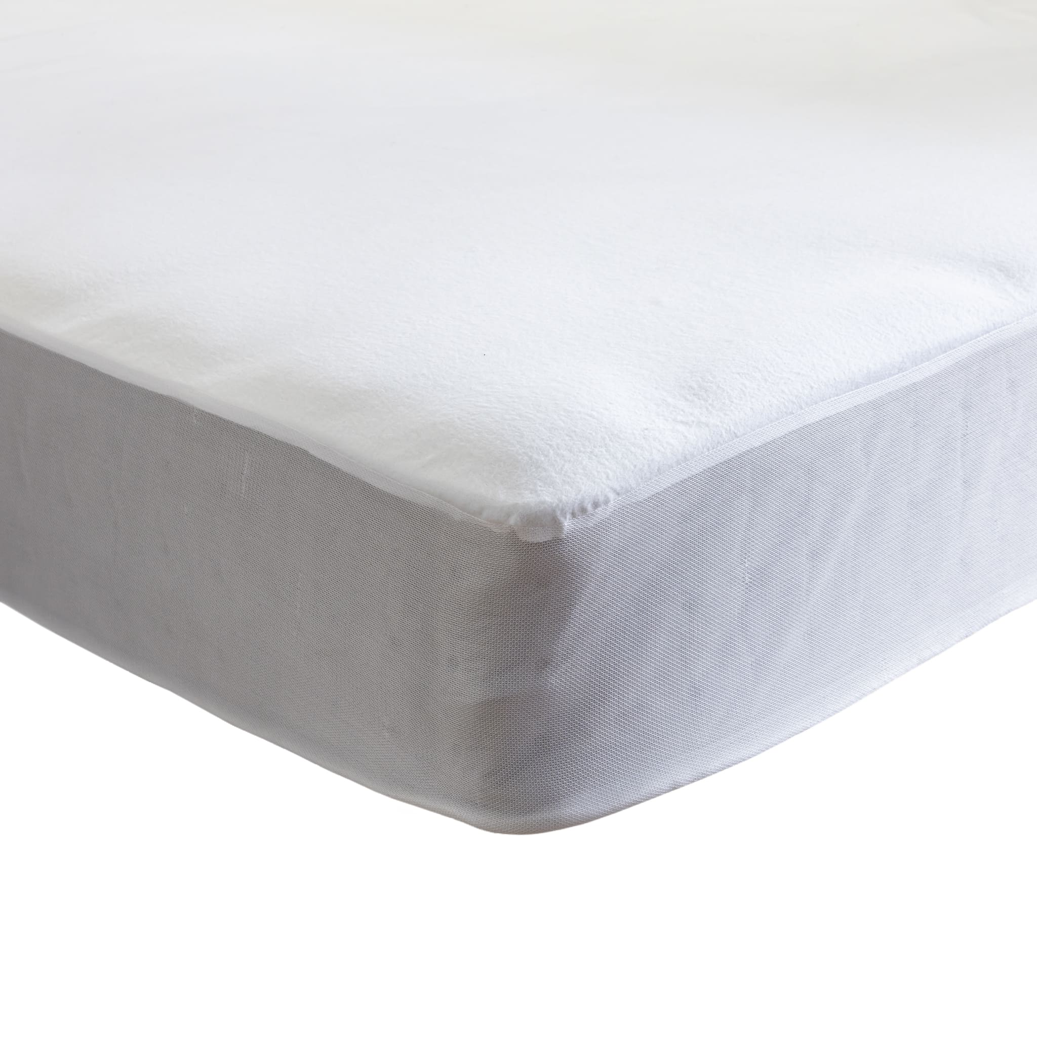 Protège matelas 70x190 cm en coton MOLLETON forme drap housse