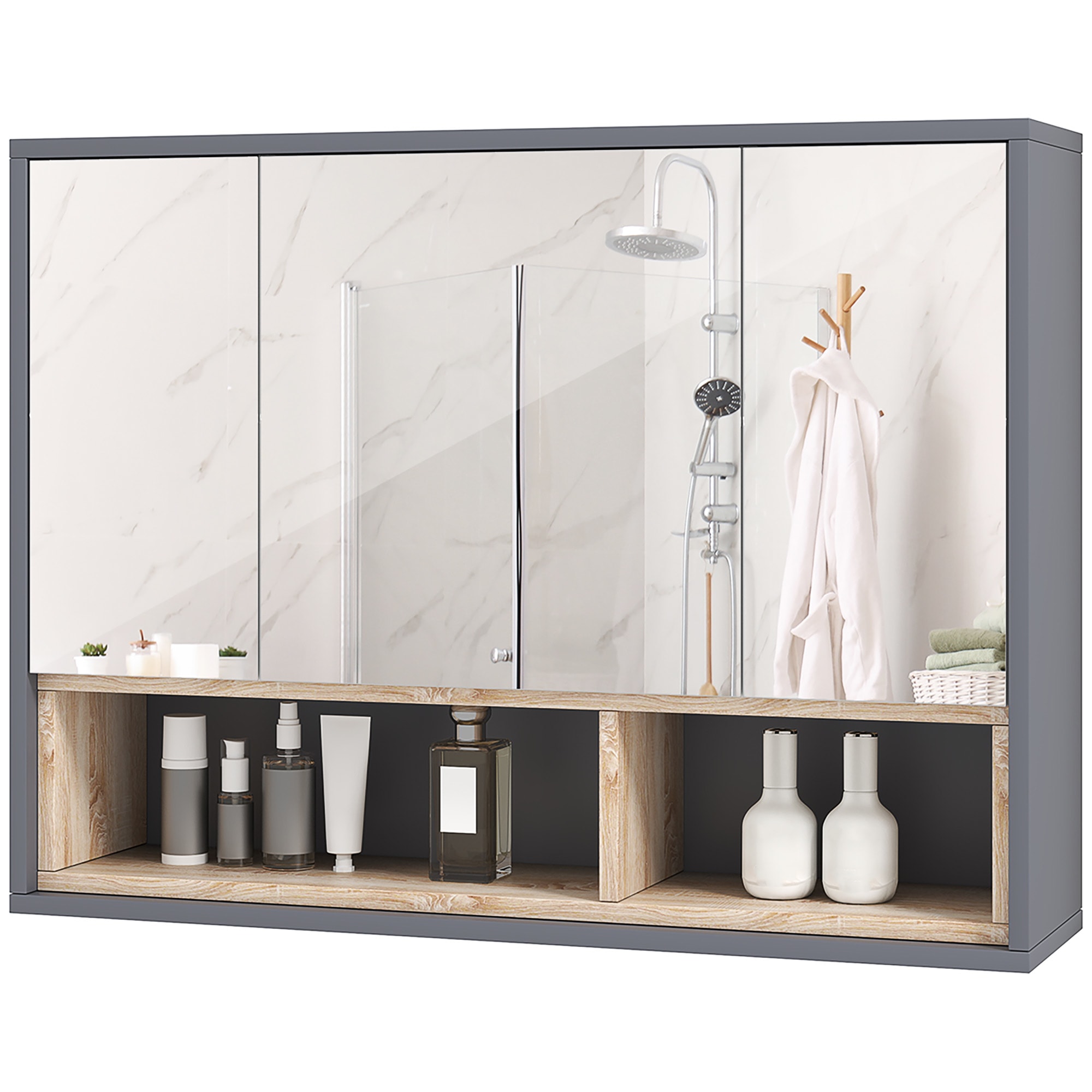 Specchiera Bagno Contenitore Anta Destra | Mercatone Germanvox