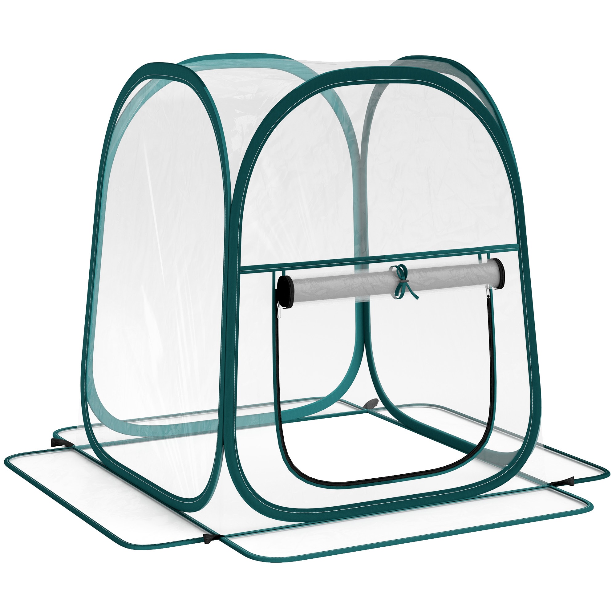 Mini Serre Pop-up 60x60cm - Pour Légumes, Fleurs, Champignons - PVC Transparent - Sans Montage