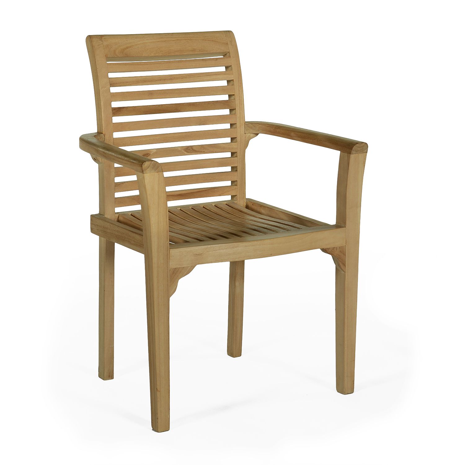 Fauteuil fixe empilable en teck Ecograde Fauteuil fixe empilable en teck Ecograde