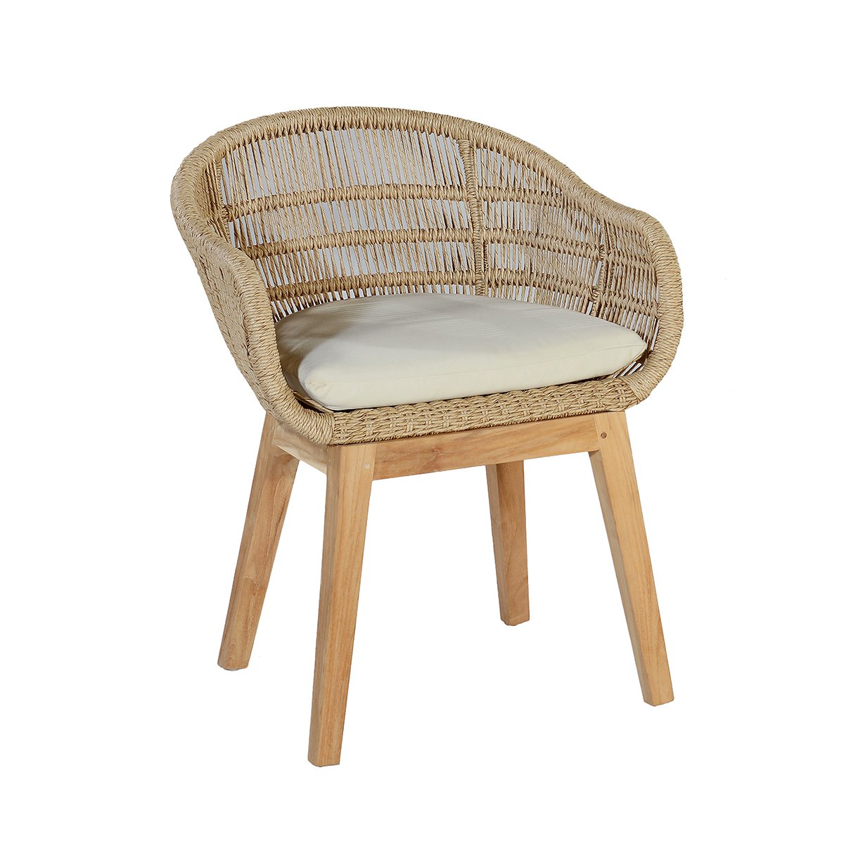 Fauteuil de jardin en résine tressée