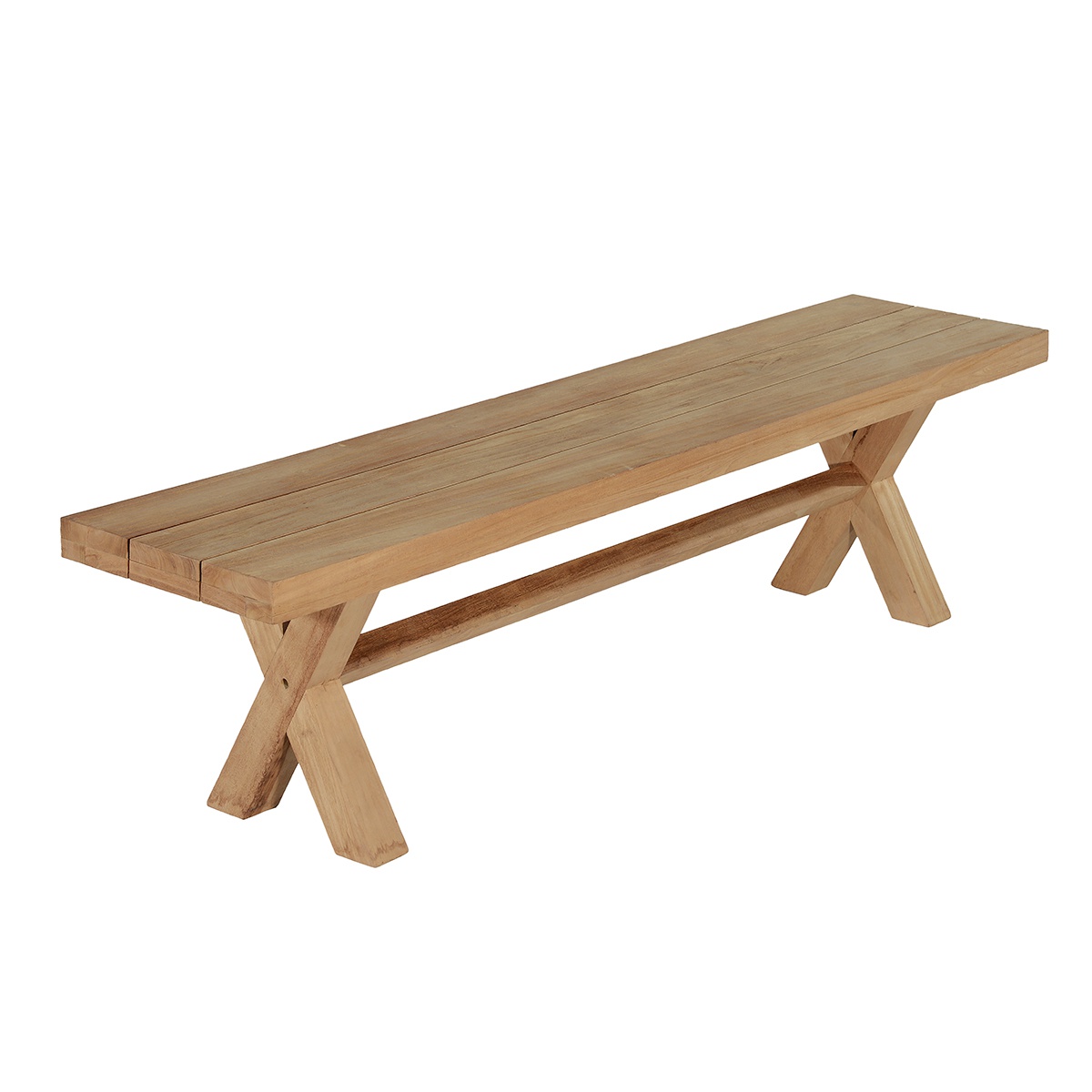 Banc de jardin en teck massif L280 Banc de jardin en teck massif L280