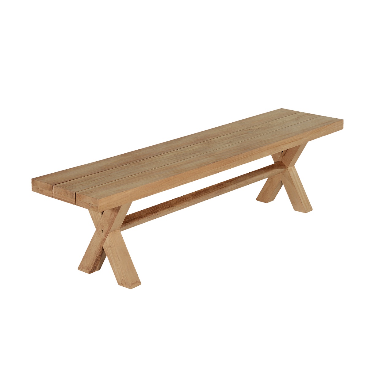 Banc de jardin en teck massif L230 Banc de jardin en teck massif L230