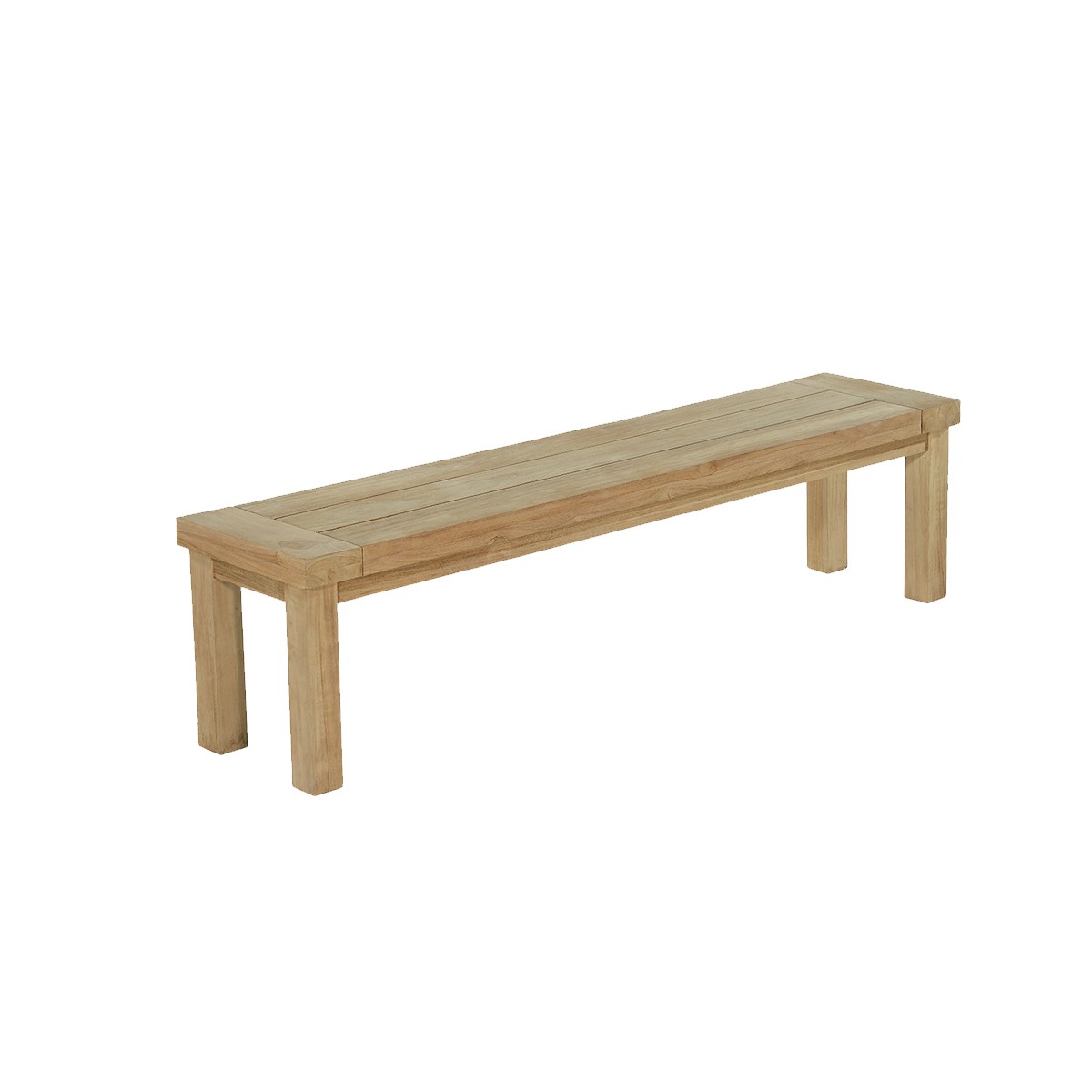 Banc de jardin en teck massif L180 Banc de jardin en teck massif L180