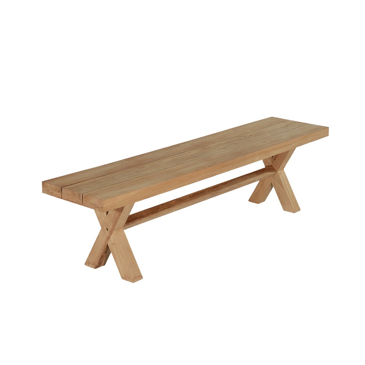 Banc de jardin en teck massif L180 Banc de jardin en teck massif L180