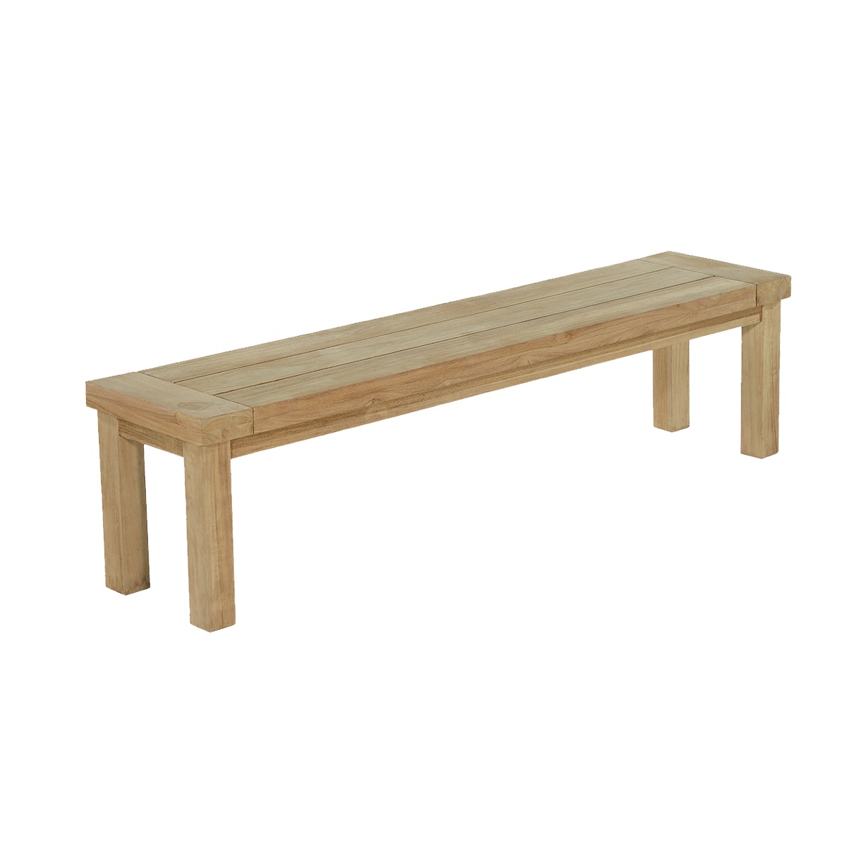 Banc de jardin en teck effet recyclé L230 Banc de jardin en teck effet recyclé L230