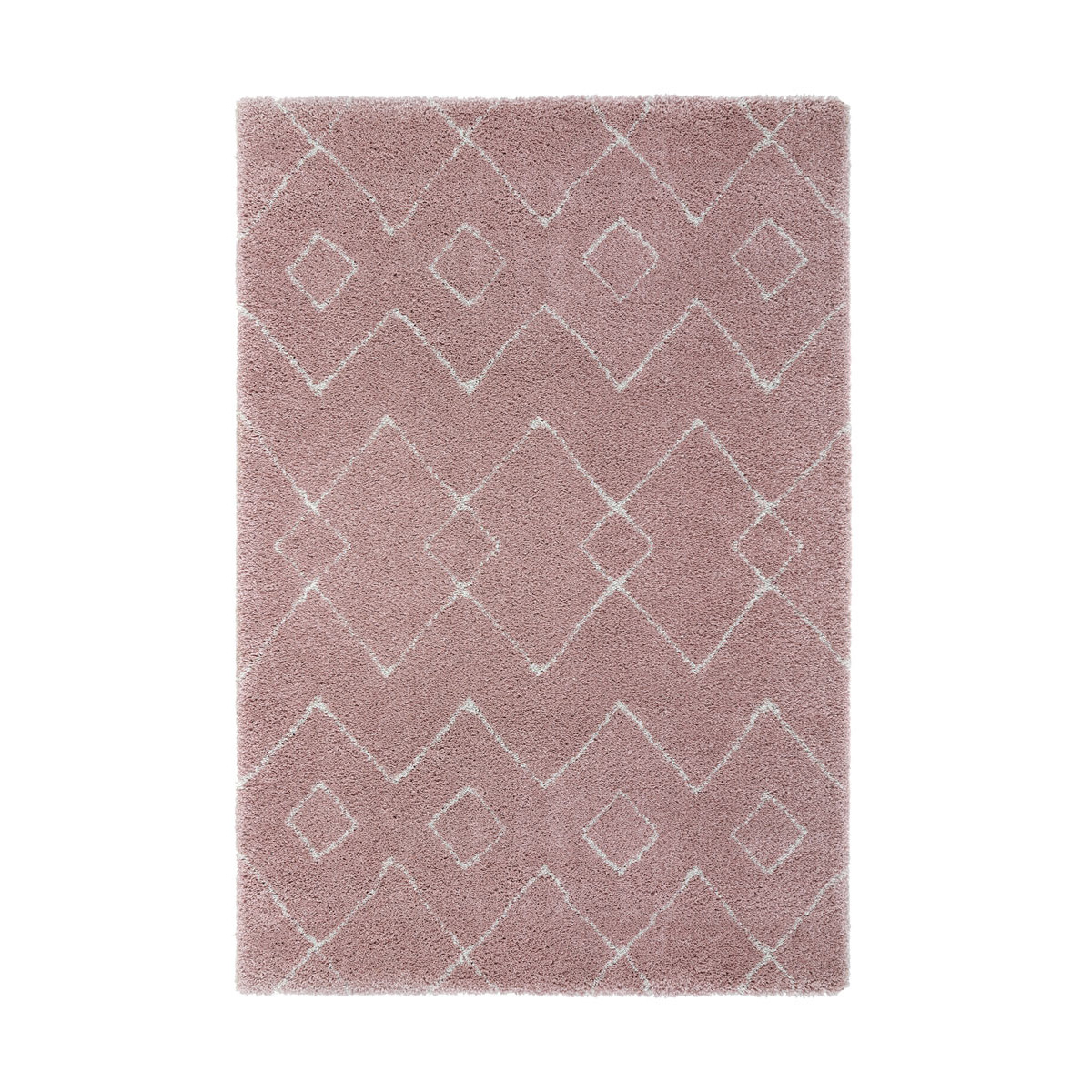 Tapis ethnique berbère en polypropylène rose 120x170 Tapis ethnique berbère en polypropylène rose 120x170