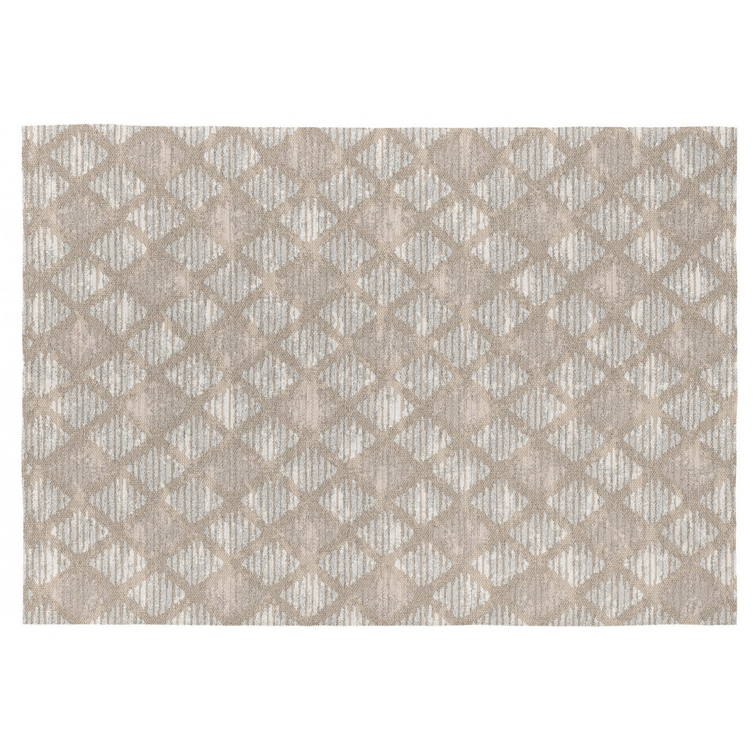Tapis géométrique scandinave en polyester gris 160x230