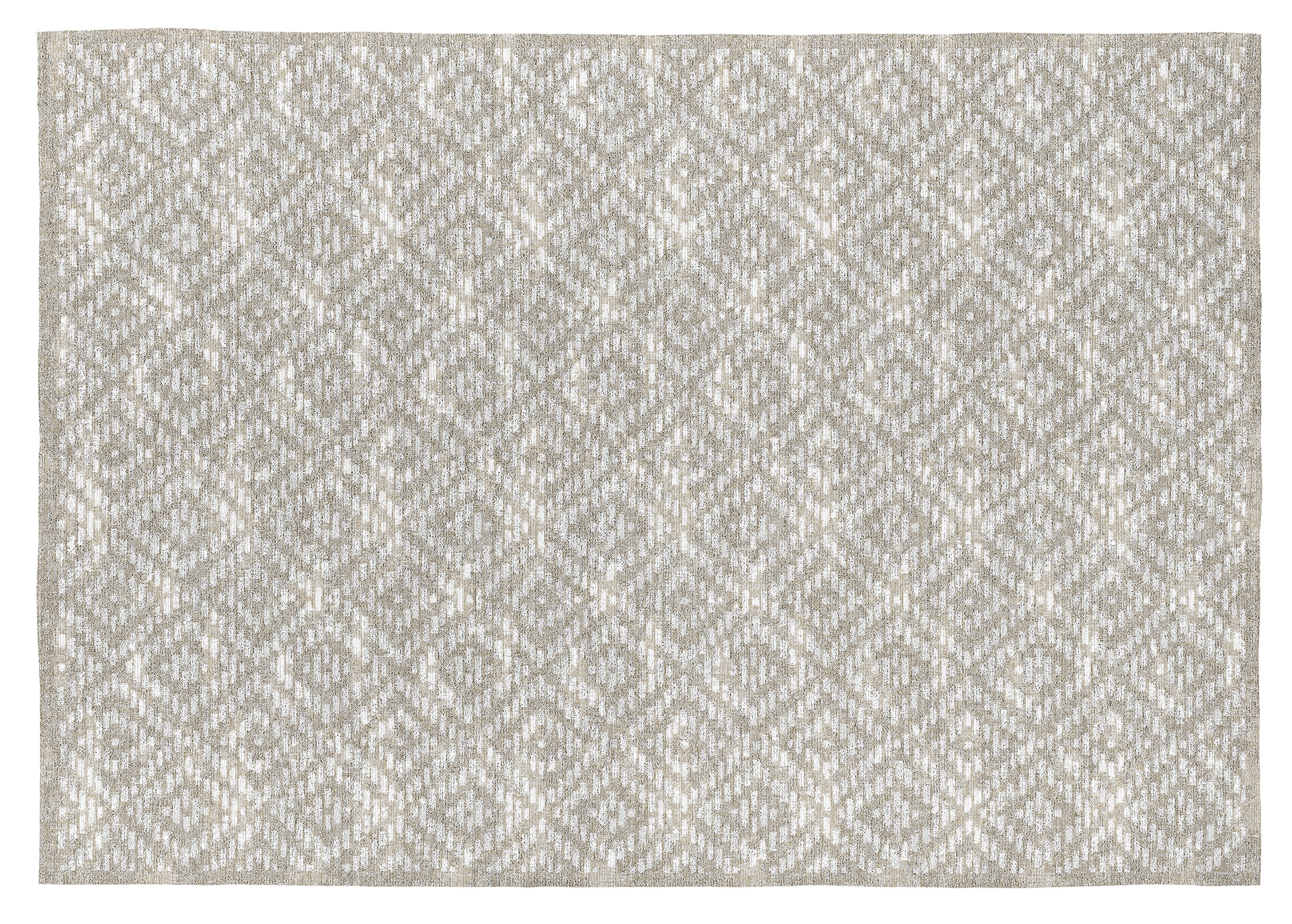 Tapis décoratif en coton en impression digital beige 160x230 cm