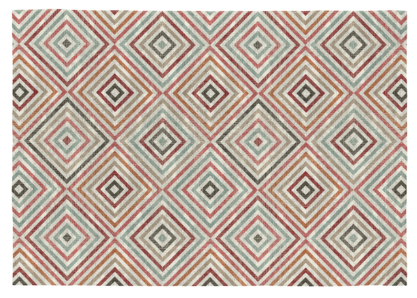 Tapis décoratif en coton en impression numérique 120x170