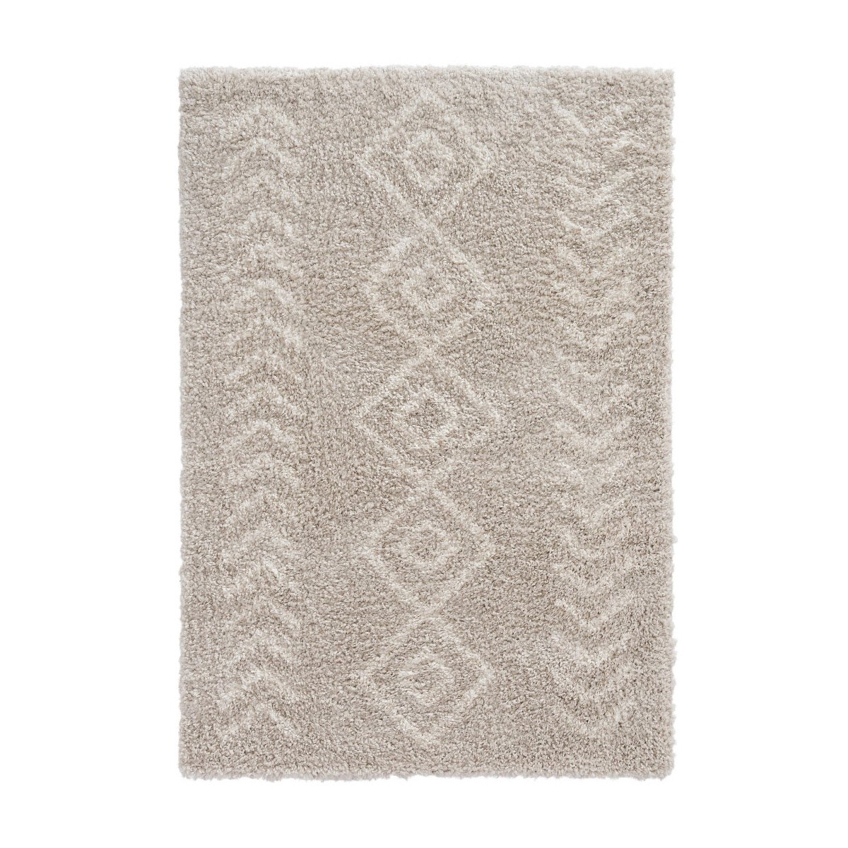 Tapis ethnique berbère en polypropylène beige 120x170 Tapis ethnique berbère en polypropylène beige 120x170