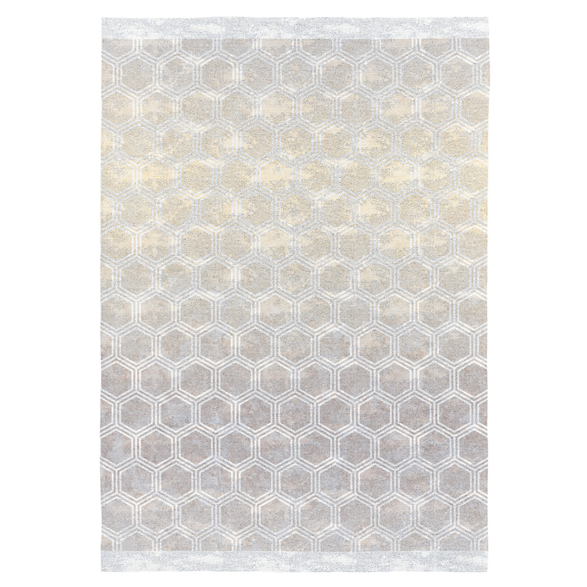 Tapis décoratif en coton en impression digital beige 120x170