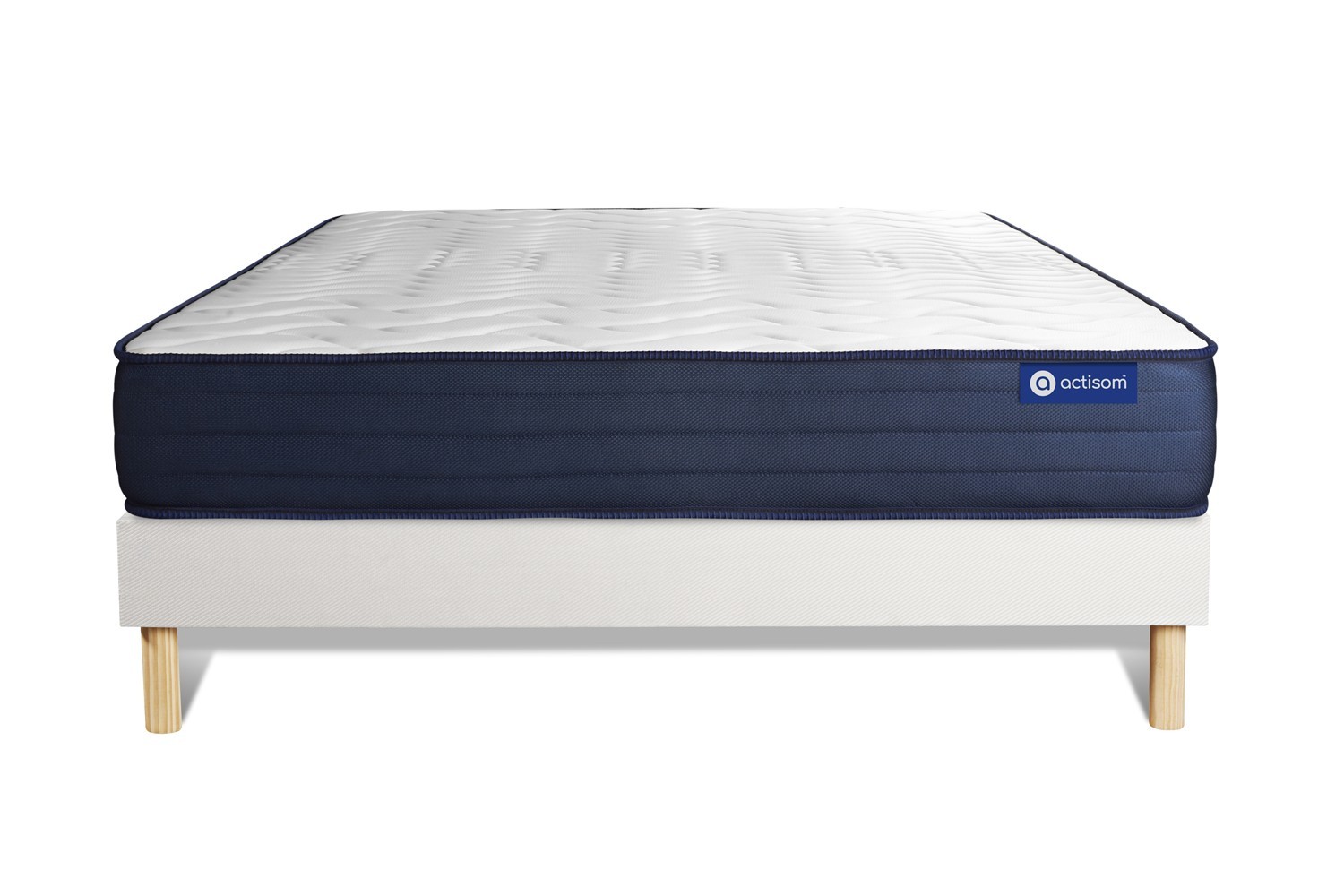 Ensemble 160x200 cm sommier kit blanc Ensemble 160x200 cm sommier kit blanc