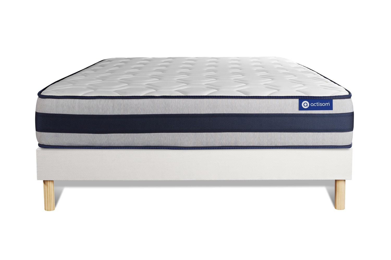 Ensemble 140x200 cm sommier kit blanc Ensemble 140x200 cm sommier kit blanc