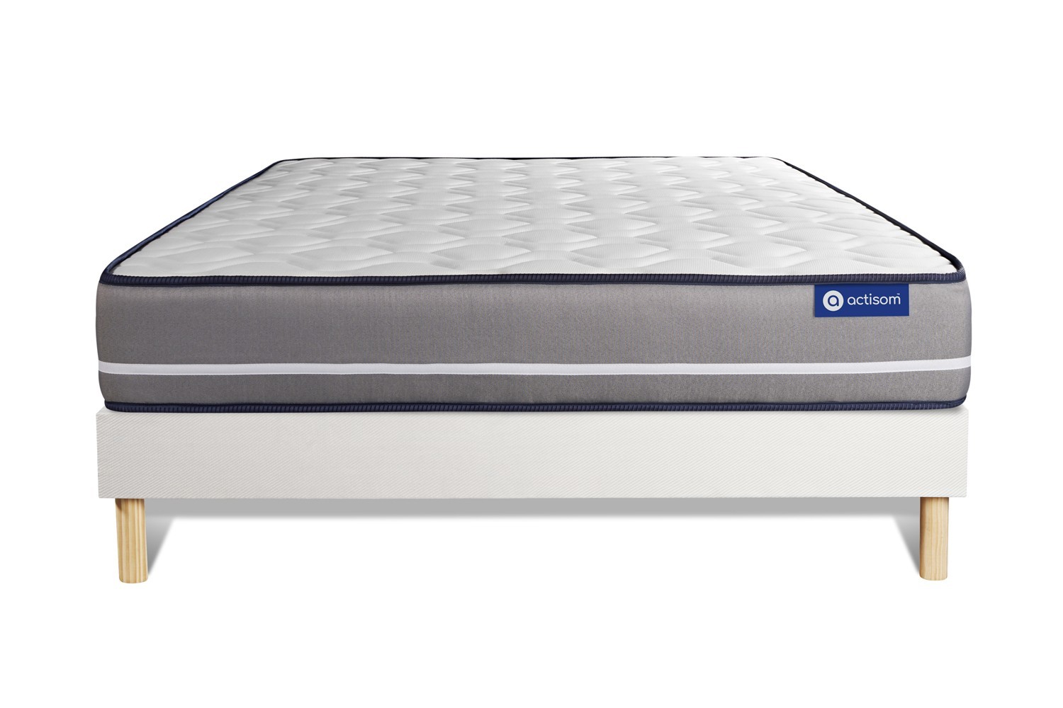 Ensemble ACTIFLEX PUR 180x200cm sommier kit blanc (photo) Ensemble ACTIFLEX PUR 180x200cm sommier kit blanc