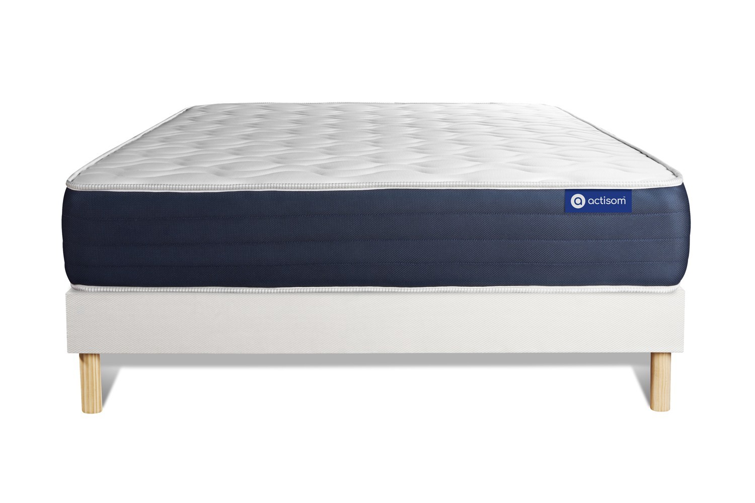 Ensemble 160x200 cm sommier kit blanc Ensemble 160x200 cm sommier kit blanc