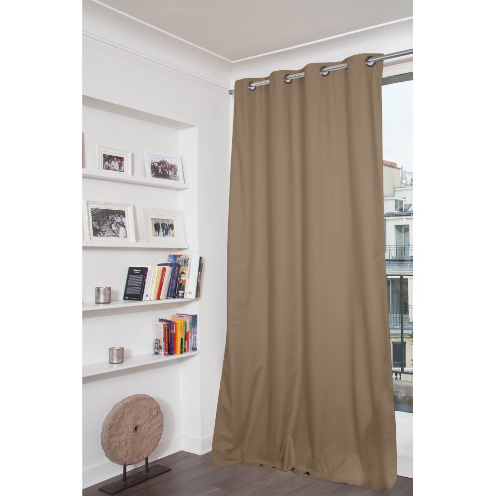 Rideau occultant total beige pélican 135 x 250 Rideau occultant total beige pélican 135 x 250