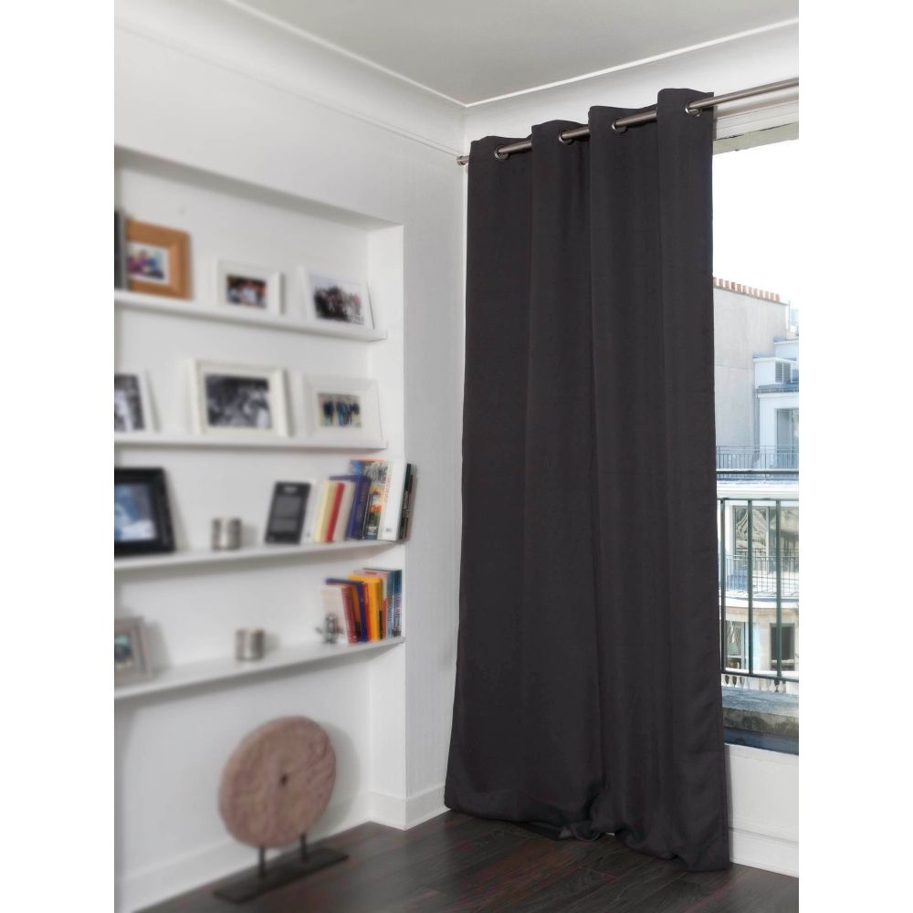 Rideau thermique marron 140x260