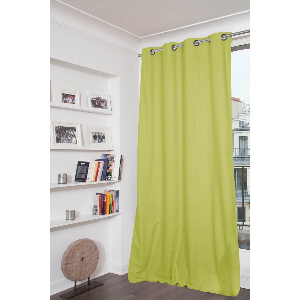 Rideau occultant total vert pomme 135 x 250 Rideau occultant total vert pomme 135 x 250