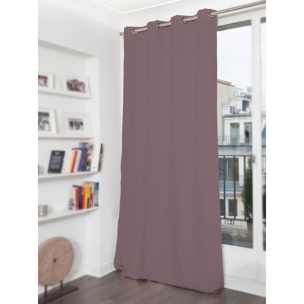 Rideau phonique thermique occultant gris 140x180