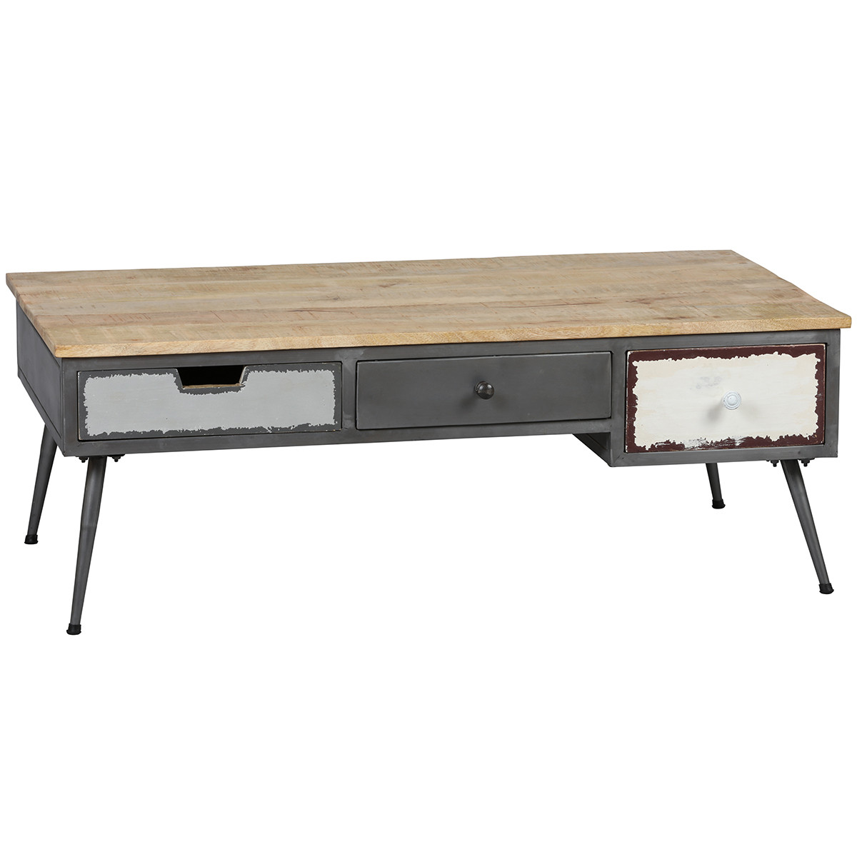 Table basse 3 tiroirs Table basse 3 tiroirs