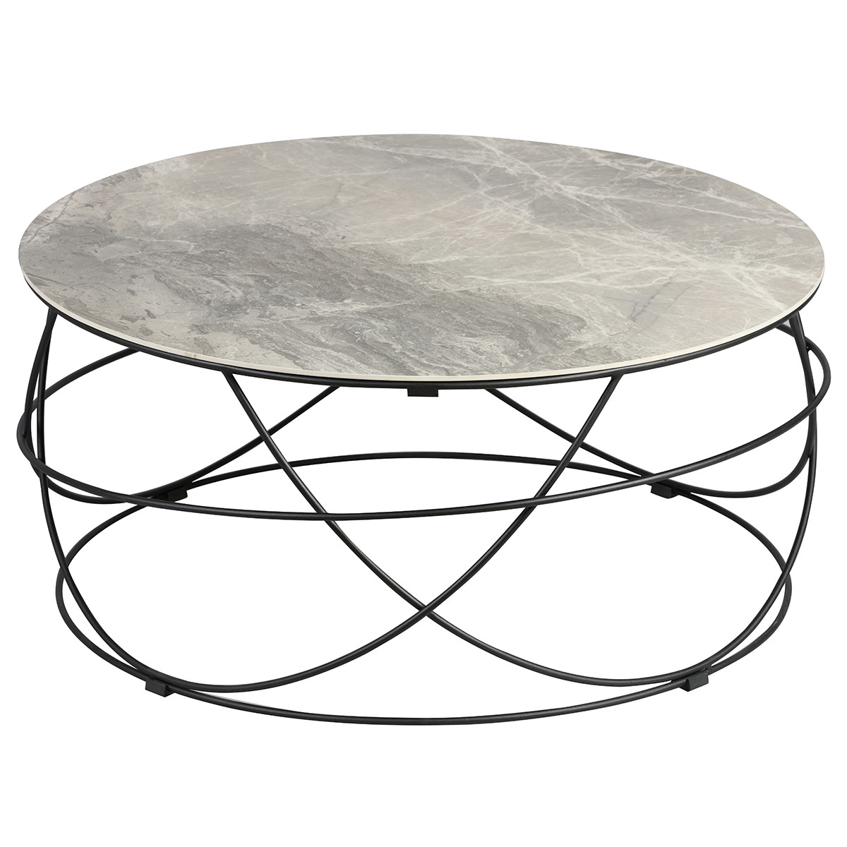 Table Basse Ronde Plateau Céramique